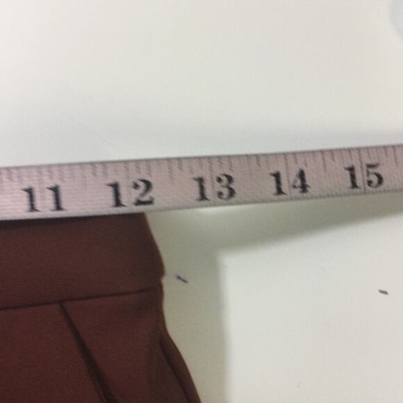 LULU'S XS Posh Promotion Brown Twill High Rise Tapered Trouser Pants NEW B172 - Picture 6 of 12